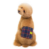KUTKUT Checkered Pattern Male Dog Wrap Reusable Dog Diaper | Male Belly Band Washable Diaper | Physiological Sanitary Pant for Small Dogs (Multi) - kutkutstyle